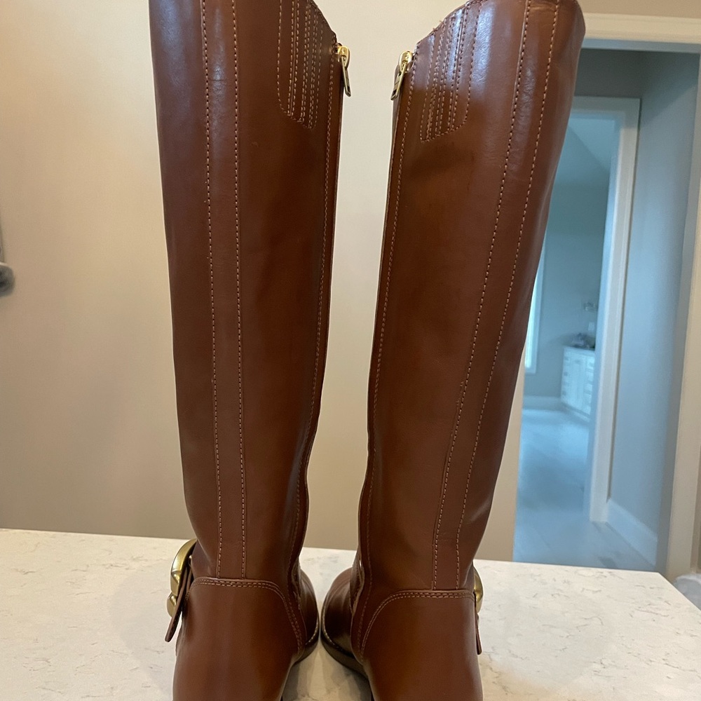Coach Brynn leather riding boots